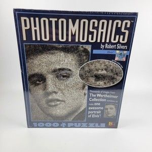 Elvis Presley Photomosaics by Robert Silvers 1000+ Piece Puzzle Sealed FREE SHIP